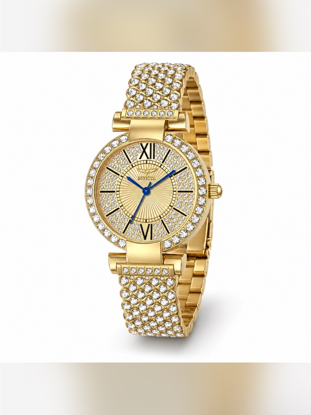 Invicta Gold Crystal Pavé Women's Bracelet Watch
